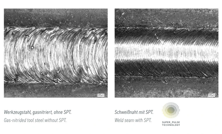 laser welding with SPT vs without