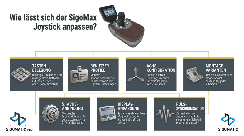 anpassungsoptionen des flexiblen joysticks sigomax fuer laser schweisssysteme anpassungsoptionen des flexiblen joysticks sigomax fuer laser schweisssysteme