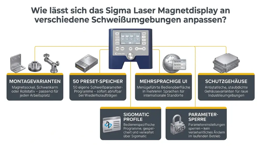 anpassungsoptionen des magnetischen displays fuer laser schweissmaschinen anpassungsoptionen des magnetischen displays fuer laser schweissmaschinen