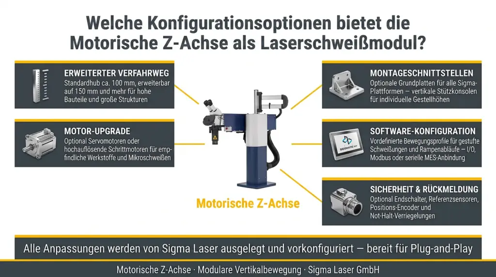 anpassungsoptionen motorisierter z achsen fuer automatisiertes laser schweissen anpassungsoptionen motorisierter z achsen fuer automatisiertes laser schweissen