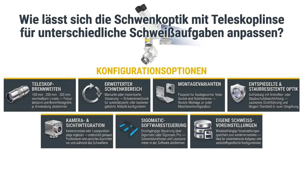 anpassungsoptionen neigbare und schwenkbare 360 grad optik fuer laser schweissen anpassungsoptionen neigbare und schwenkbare 360 grad optik fuer laser schweissen
