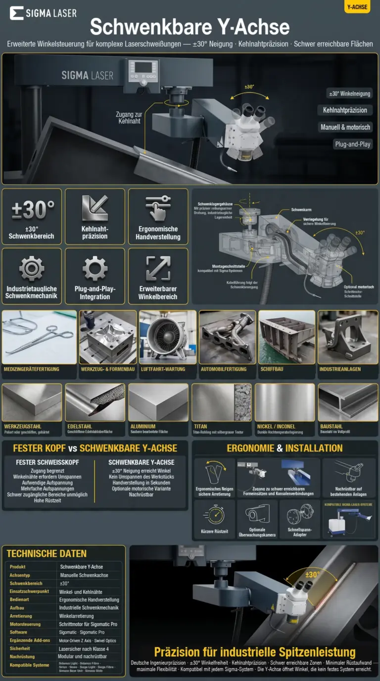 infografik schwenkbare y achse sigma laser fuer laser schweissen