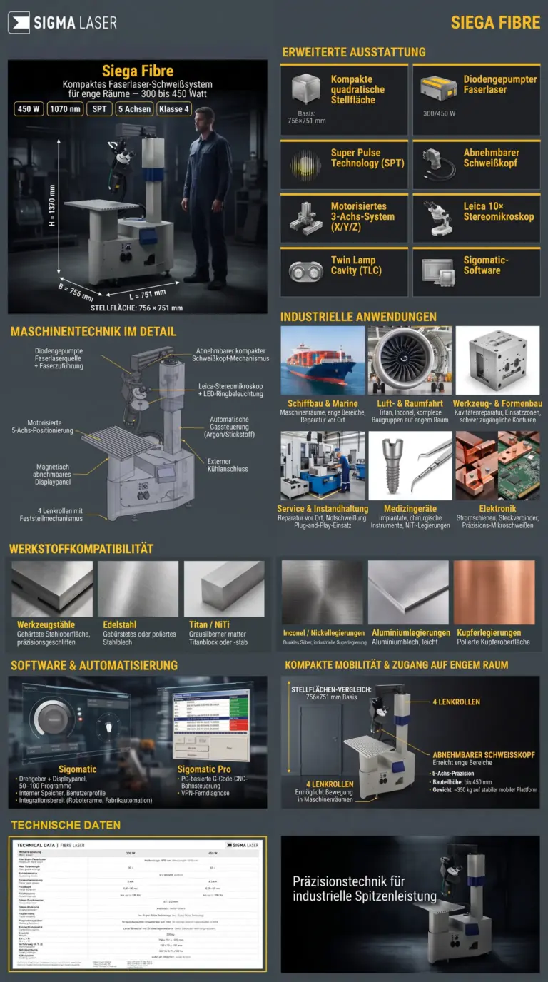 infografik siega fibre laser schweissmaschine