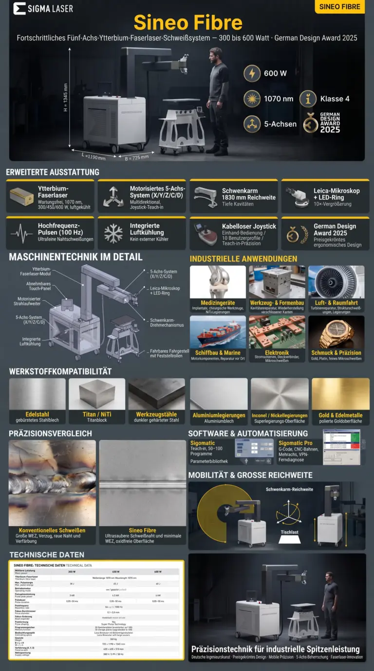 infografik sineo fibre laser schweissmaschine