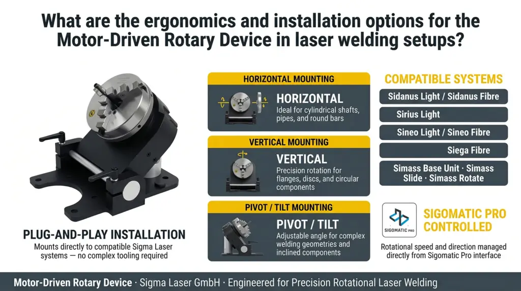 ergonomics installation options motor driven rotary device in laser welding ergonomics installation options motor driven rotary device in laser welding