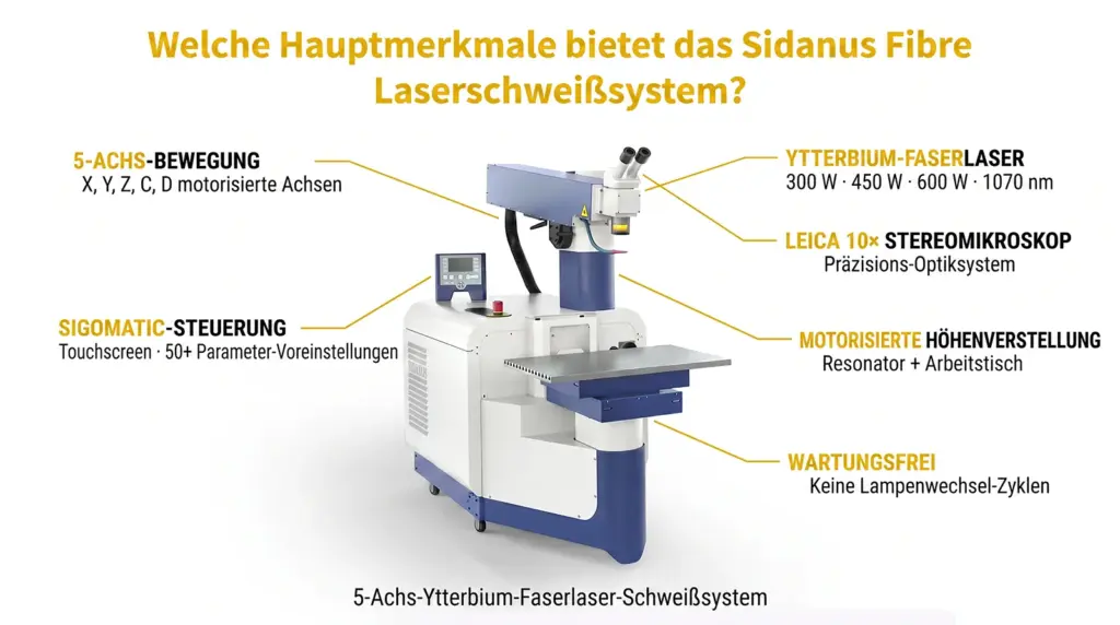 hauptmerkmale des sidanus fibre laser schweisssystems hauptmerkmale des sidanus fibre laser schweisssystems