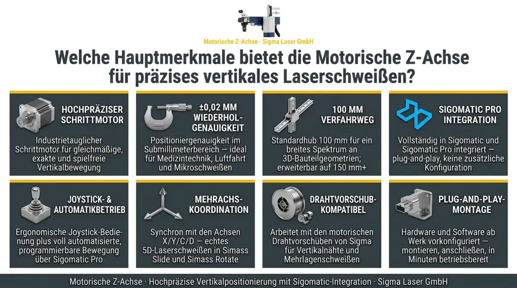 hauptmerkmale motorisierter z achsen fuer automatisiertes laser schweissen hauptmerkmale motorisierter z achsen fuer automatisiertes laser schweissen