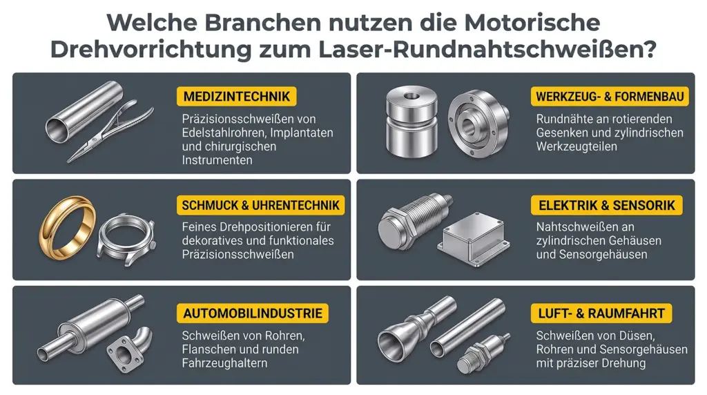 industrielle anwendungen motorisierter drehvorrichtungen fuer laser schweissen industrielle anwendungen motorisierter drehvorrichtungen fuer laser schweissen
