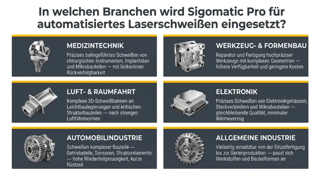 infografik branchen die von der sigomatic pro software fuer die automatisierung von laser schweissanlage infografik branchen die von der sigomatic pro software fuer die automatisierung von laser schweissanlage