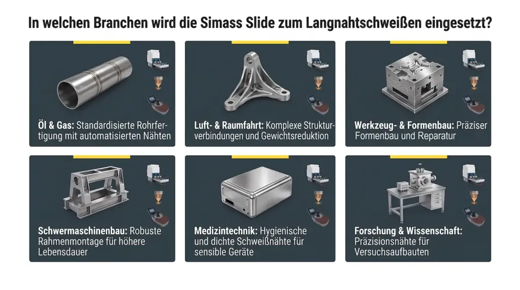 infografik industrielle anwendungen der automatisierten laser schweissplattform simass slide infografik industrielle anwendungen der automatisierten laser schweissplattform simass slide