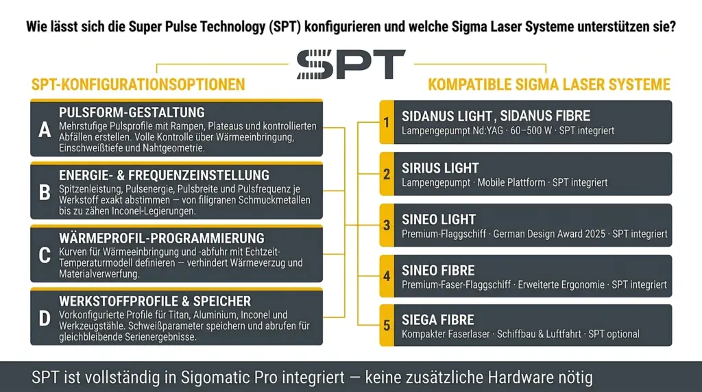 infografik konfigurationsoptionen der super pulse technologie spt infografik konfigurationsoptionen der super pulse technologie spt