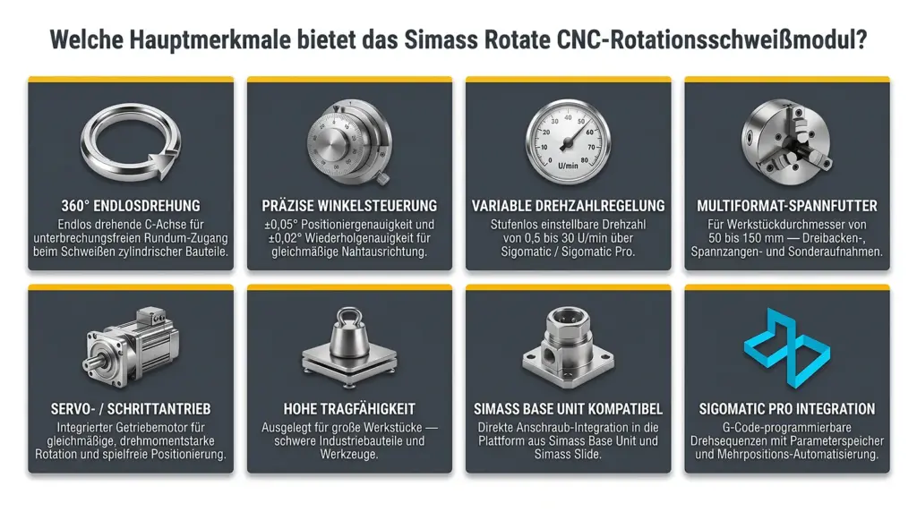 infografik technische merkmale des cnc drehschweissmoduls simass rotate infografik technische merkmale des cnc drehschweissmoduls simass rotate