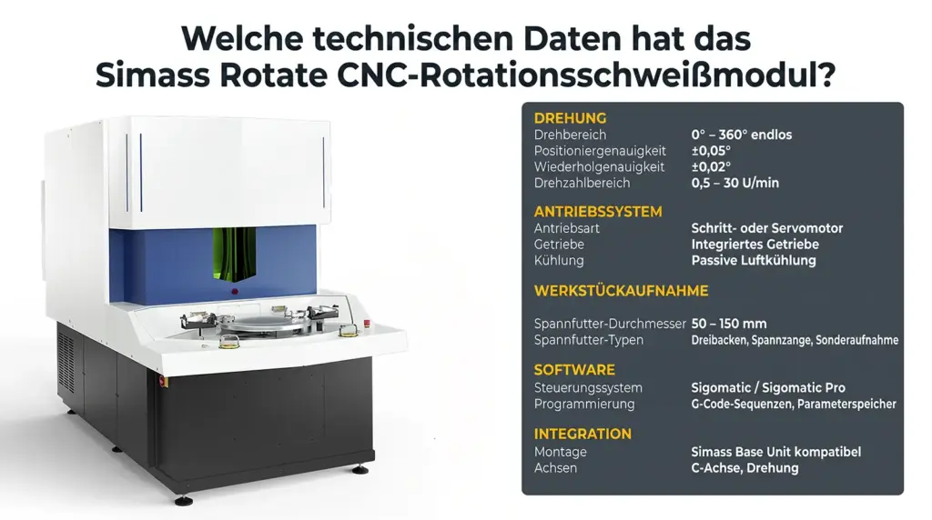 infografik technische spezifikationen des drehschweissmoduls simass rotate infografik technische spezifikationen des drehschweissmoduls simass rotate
