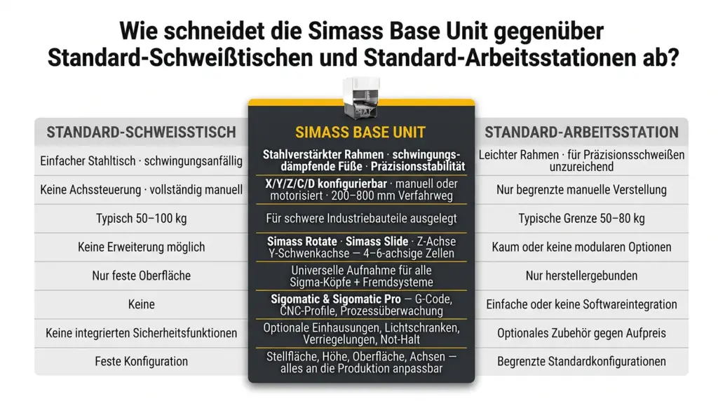 infografik vergleich der modularen laser schweissstation simass base unit infografik vergleich der modularen laser schweissstation simass base unit
