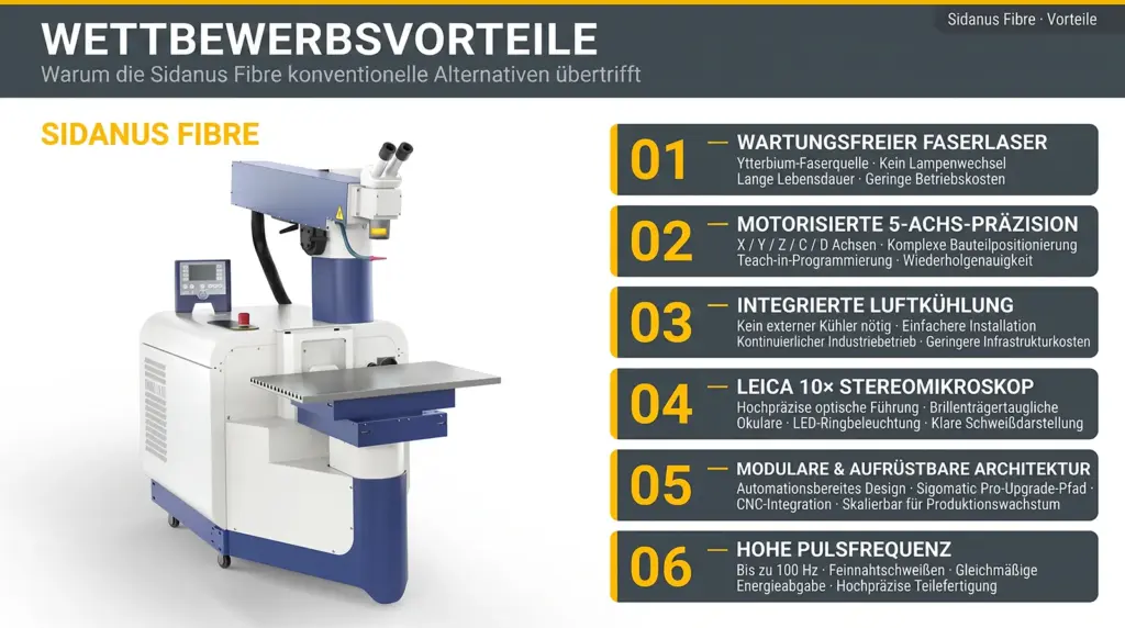 infografik wettbewerbsvorteile der sidanus fibre laser schweissmaschine infografik wettbewerbsvorteile der sidanus fibre laser schweissmaschine