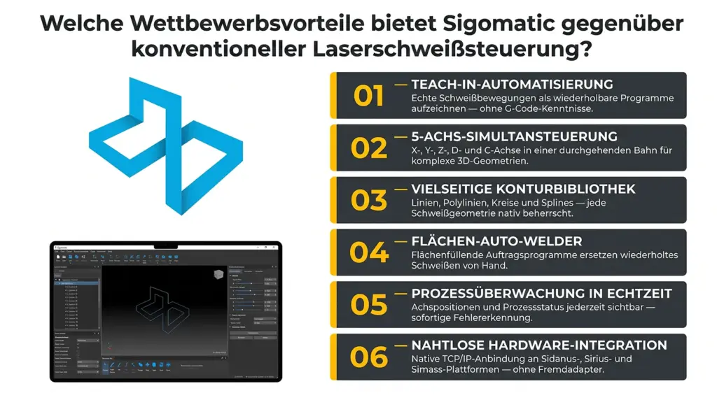 infografik wettbewerbsvorteile der sigomatic software fuer laser schweissmaschinen infografik wettbewerbsvorteile der sigomatic software fuer laser schweissmaschinen