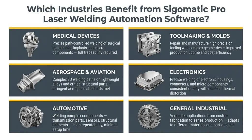 infography which industries benefit from sigomatic pro laser welding automation software infography which industries benefit from sigomatic pro laser welding automation software