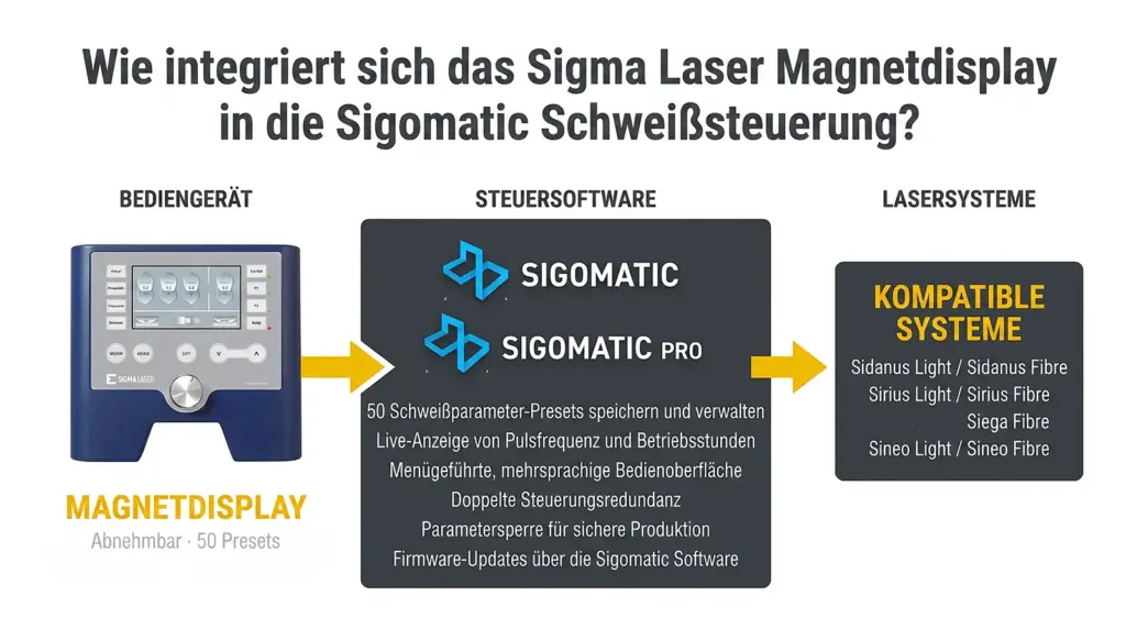 integration des magnetischen displays in laser schweissmaschinen integration des magnetischen displays in laser schweissmaschinen