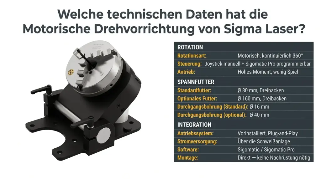 technische spezifikationen motorisierter drehvorrichtungen fuer laser schweissen technische spezifikationen motorisierter drehvorrichtungen fuer laser schweissen