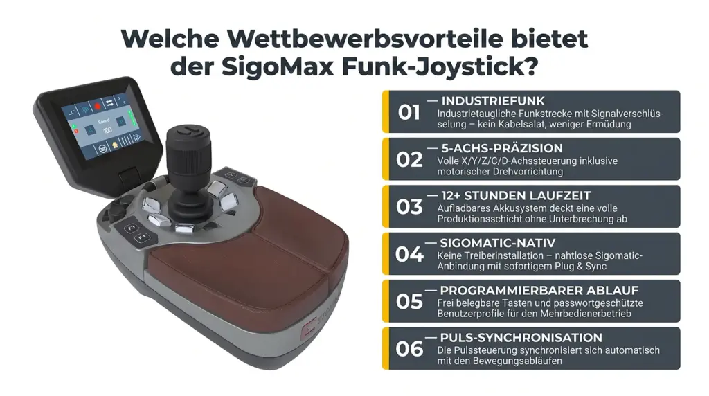 wettbewerbsvorteile des flexiblen joysticks sigomax fuer laser schweisssysteme wettbewerbsvorteile des flexiblen joysticks sigomax fuer laser schweisssysteme