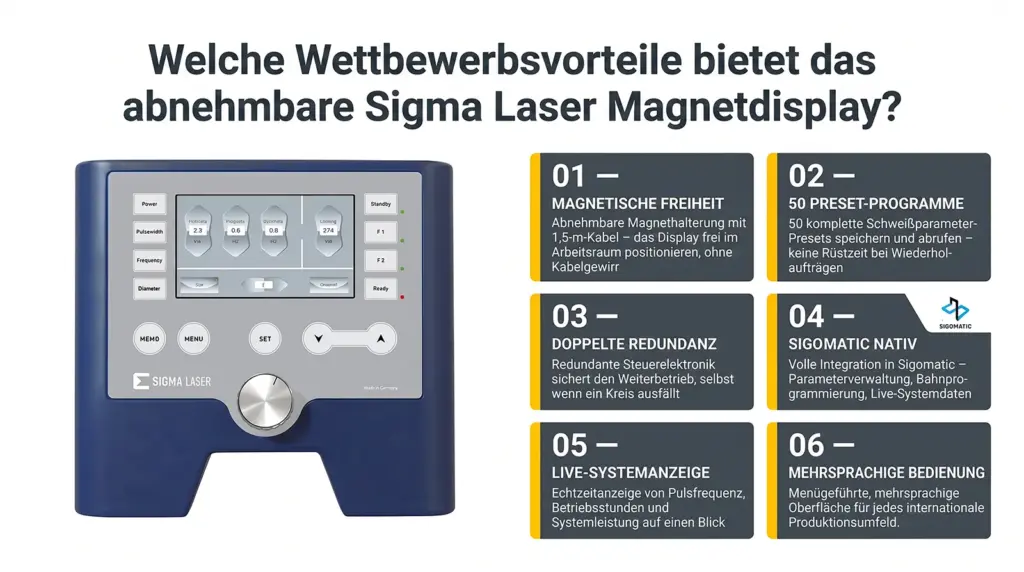 wettbewerbsvorteile des magnetischen sigma laser displays fuer laser schweissmaschinen wettbewerbsvorteile des magnetischen sigma laser displays fuer laser schweissmaschinen