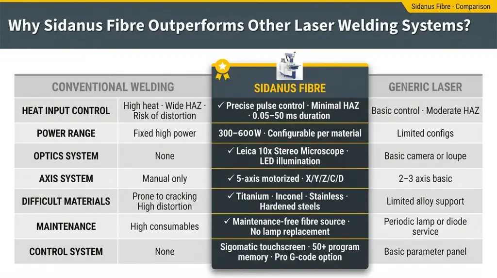 why sidanus fibre outperforms other laser welding systems-infographics why sidanus fibre outperforms other laser welding systems-infographics