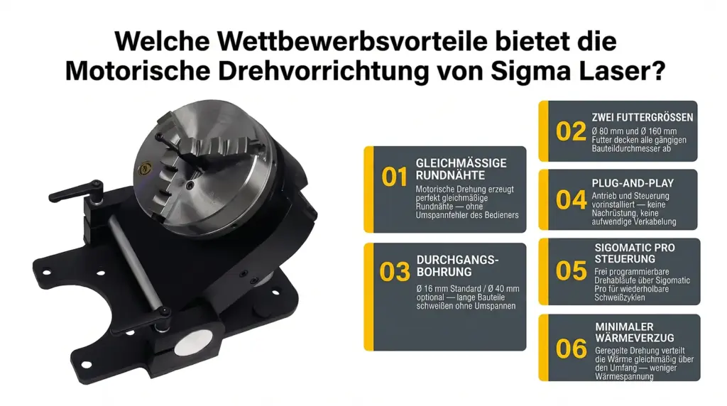 wichtigste wettbewerbsvorteile motorisierter drehvorrichtungen fuer laser schweissen wichtigste wettbewerbsvorteile motorisierter drehvorrichtungen fuer laser schweissen