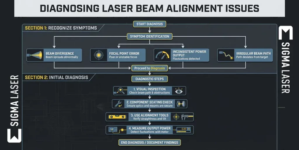 diagnosing common laser beam alignment issues diagnosing common laser beam alignment issues
