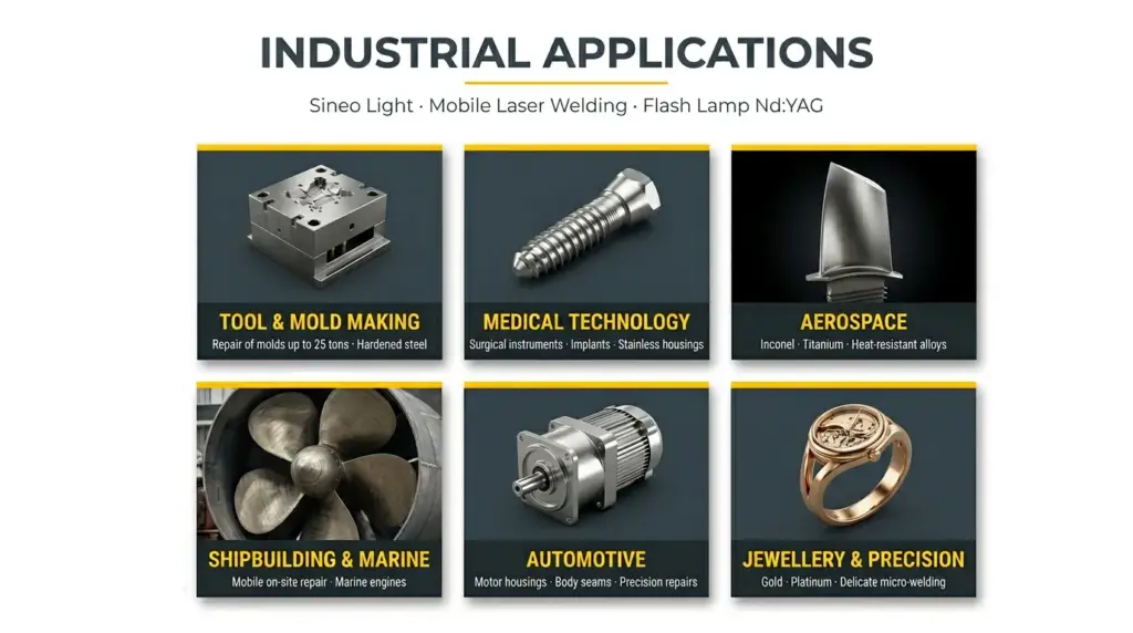 aplicacoes industriais da maquina de soldagem a laser sidanus light aplicacoes industriais da maquina de soldagem a laser sidanus light