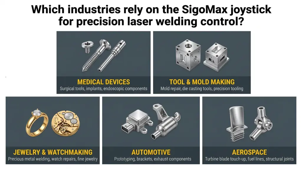 aplicacoes industriais joystick flexivel sigomax para sistemas de soldagem a laser aplicacoes industriais joystick flexivel sigomax para sistemas de soldagem a laser