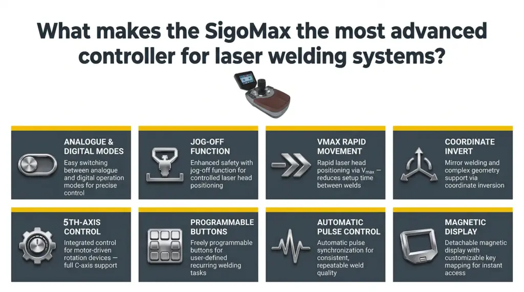 controlador avancado com joystick flexivel sigomax para sistemas de soldagem a laser controlador avancado com joystick flexivel sigomax para sistemas de soldagem a laser