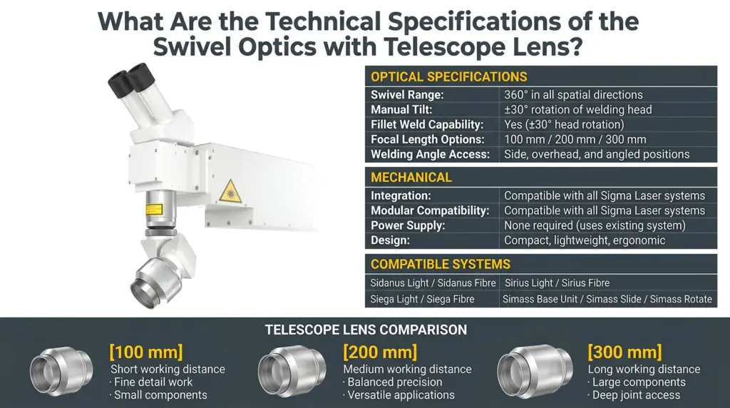 especificaciones tecnicas optica basculante y giratoria para soldadura laser especificaciones tecnicas optica basculante y giratoria para soldadura laser