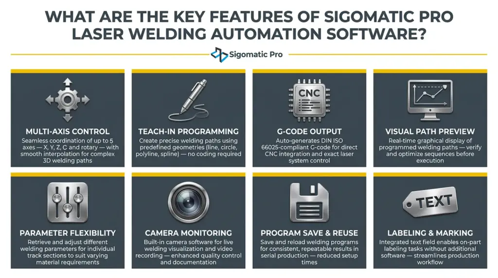 infografia caracteristicas principales del software de automatizacion para soldadura laser sigomatic pr infografia caracteristicas principales del software de automatizacion para soldadura laser sigomatic pr