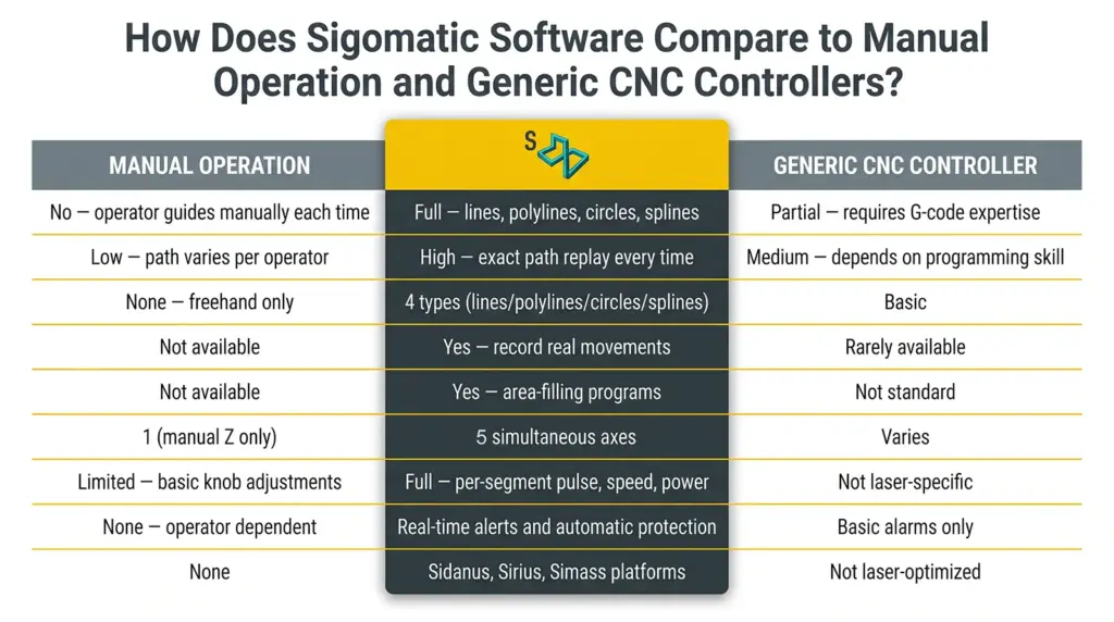 infografia comparacion del software para maquina de soldadura laser sigomatic infografia comparacion del software para maquina de soldadura laser sigomatic