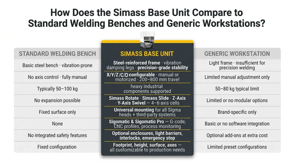 infografia comparacion estacion modular de soldadura laser simass base unit infografia comparacion estacion modular de soldadura laser simass base unit