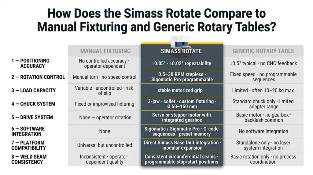 infografia comparacion modulo rotativo cnc simass rotate con sistemas rotativos manuales infografia comparacion modulo rotativo cnc simass rotate con sistemas rotativos manuales