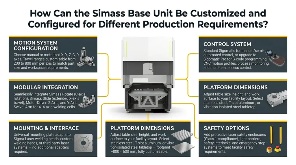 infografia configuraciones y opciones de personalizacion plataforma modular simass base unit infografia configuraciones y opciones de personalizacion plataforma modular simass base unit