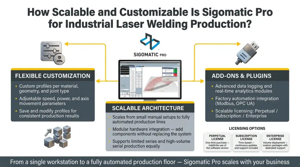 infografico opcoes de personalizacao do software industrial de soldagem a laser sigomatic pro infografico opcoes de personalizacao do software industrial de soldagem a laser sigomatic pro