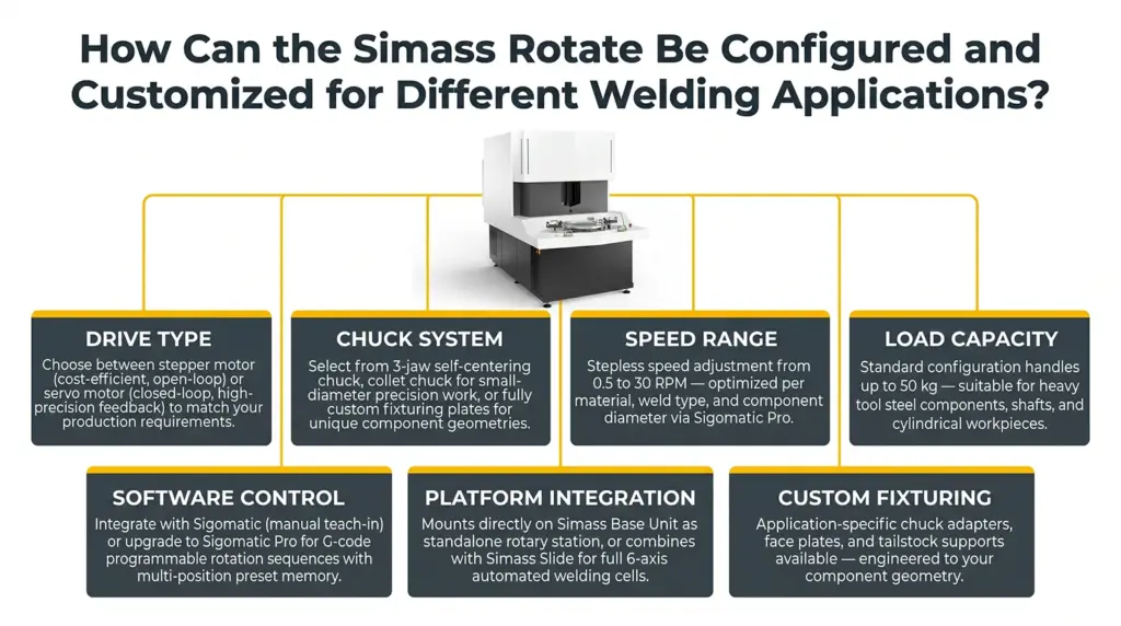 infografico opcoes de personalizacao modulo rotativo cnc simass rotate infografico opcoes de personalizacao modulo rotativo cnc simass rotate