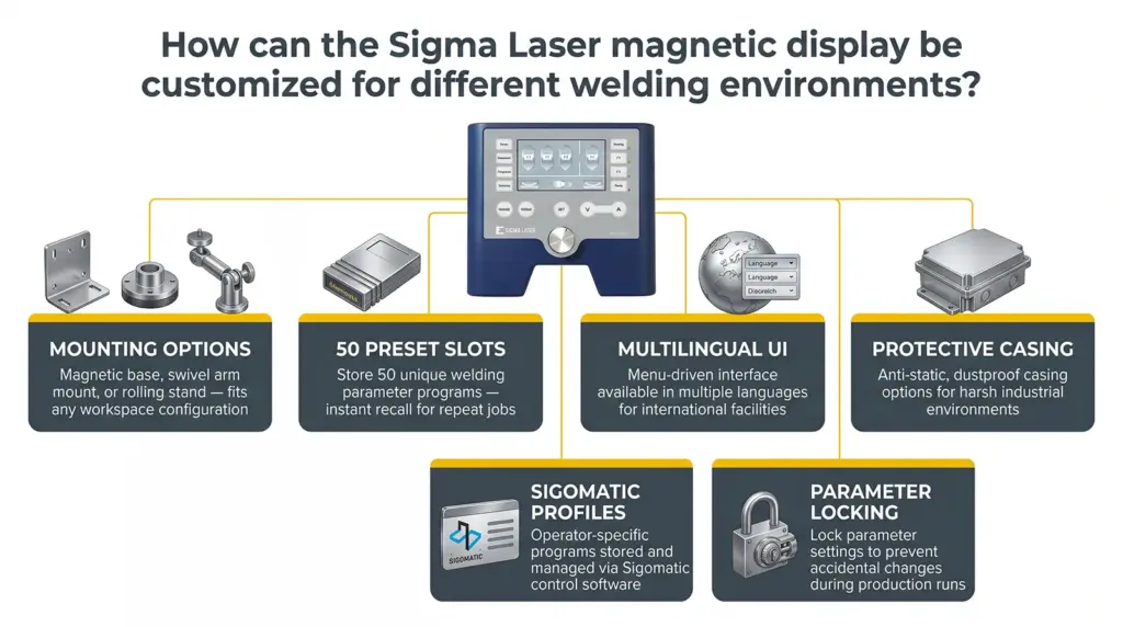 opcoes de personalizacao display magnetico para maquina de soldagem a laser opcoes de personalizacao display magnetico para maquina de soldagem a laser