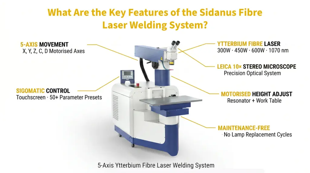 principais caracteristicas sistema soldagem laser sidanus fibre principais caracteristicas sistema soldagem laser sidanus fibre