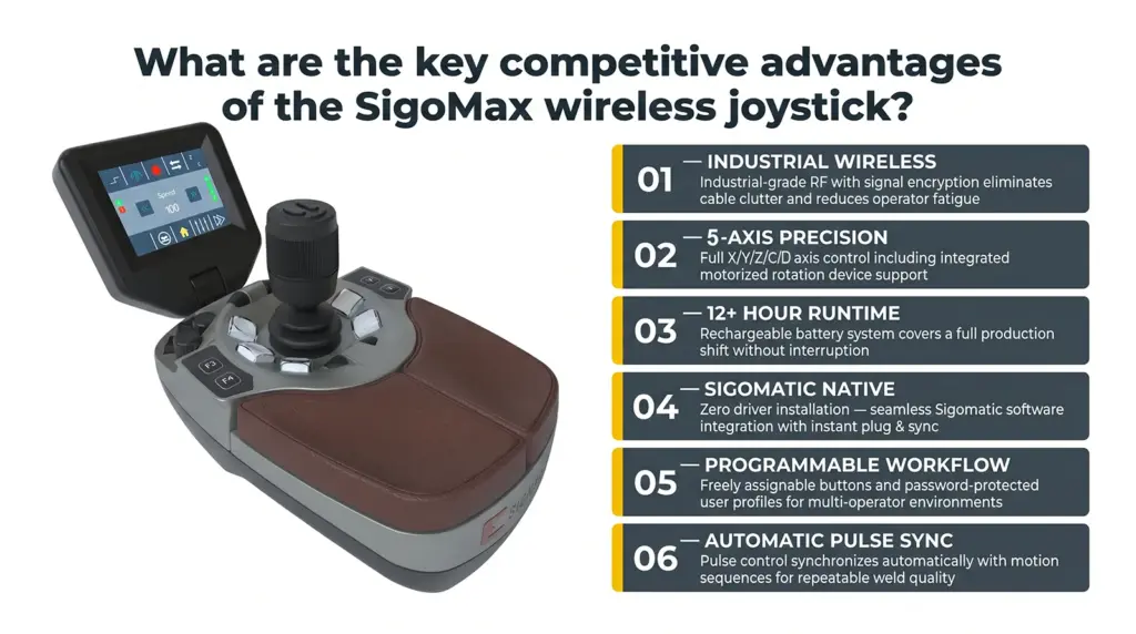vantagens competitivas joystick flexivel sigomax para sistemas de soldagem a laser vantagens competitivas joystick flexivel sigomax para sistemas de soldagem a laser