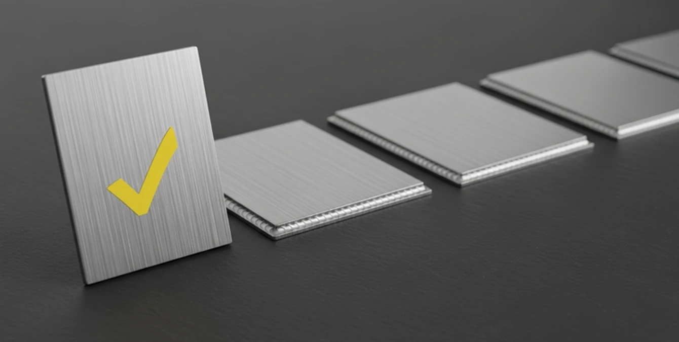 laser-welding-buying-guide-key-factors-for-procurement-featured Selecting the right laser welding solution — welded metal samples with a yellow checkmark