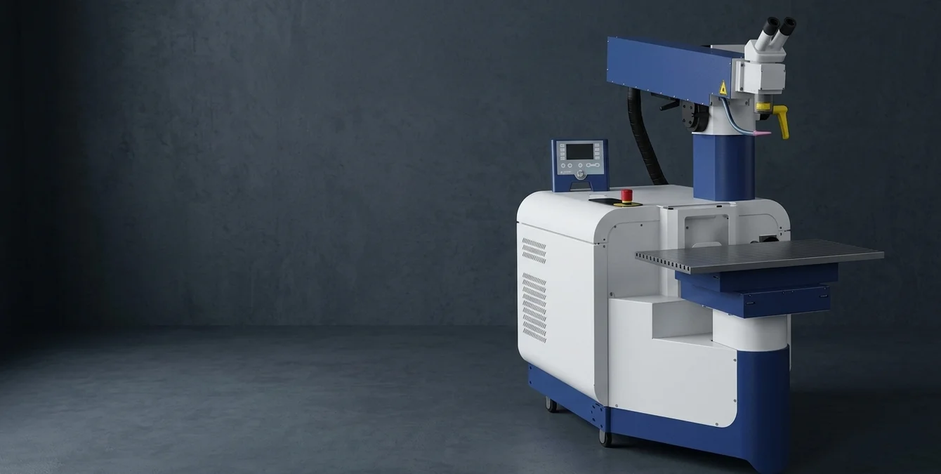 Sigma Sidanus Fibre stationary fiber laser system in a clean assembly area with yellow fixture handle Sigma Sidanus Fibre stationary fiber laser system in a clean assembly area with yellow fixture handle