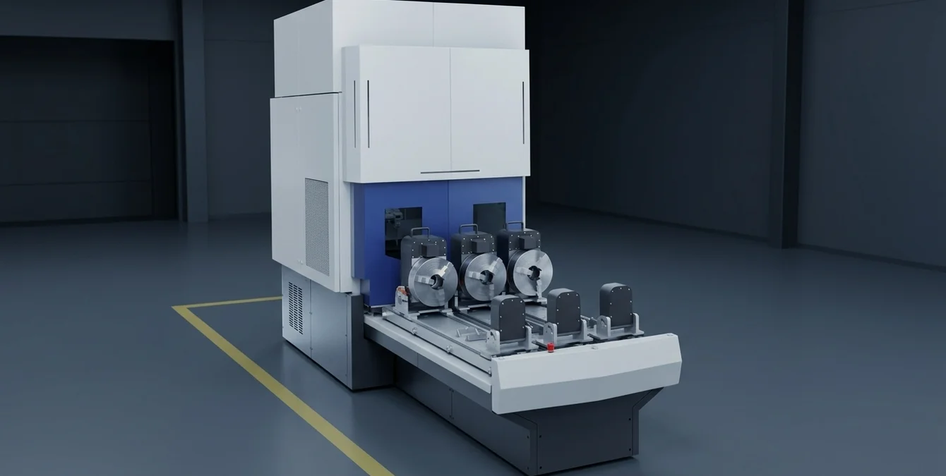 Simass Slide Automationsmodul bei der Kalibrierung in einer Werkstatt Simass Slide Automationsmodul bei der Kalibrierung in einer Werkstatt