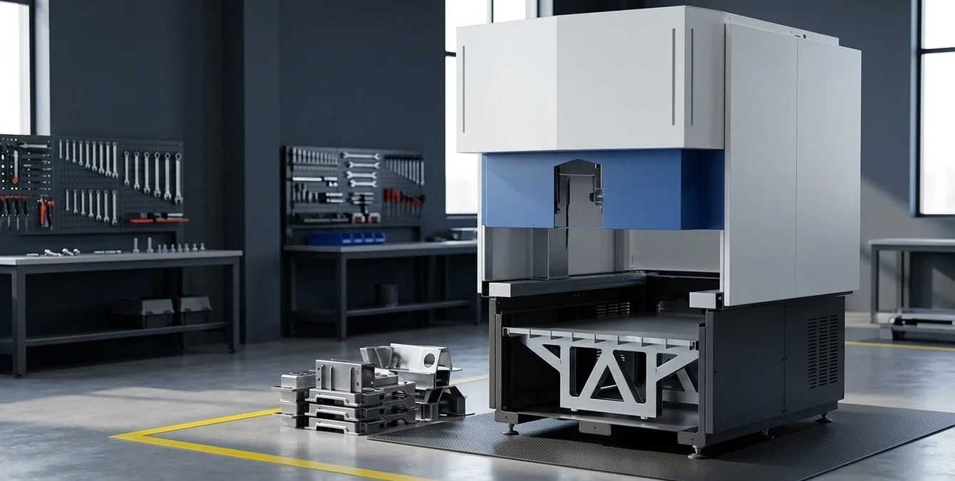 Simass base fixed automation laser welding system in a tidy industrial workshop with yellow floor marking line and metal parts Simass base fixed automation laser welding system in a tidy industrial workshop with yellow floor marking line and metal parts