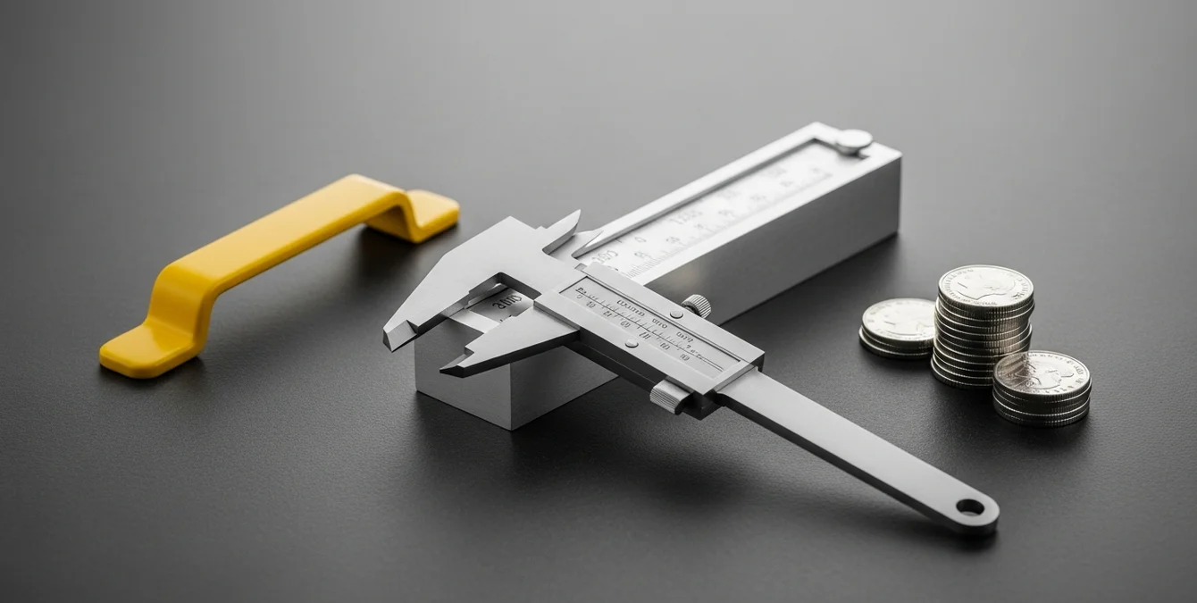 Composição simbólica minimalista de ferramentas industriais polidas representando precisão, qualidade e força económica Composição simbólica minimalista de ferramentas industriais polidas representando precisão, qualidade e força económica