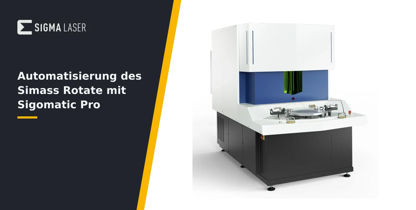 Automatisierung des Simass Rotate mit Sigomatic Pro Automatisierung des Simass Rotate mit Sigomatic Pro
