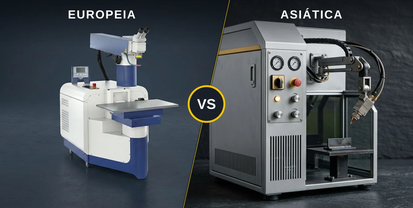 Máquina de Soldadura Laser Europeia ou Asiática? Assistência, Peças e Vida Útil Máquina de Soldadura Laser Europeia ou Asiática? Assistência, Peças e Vida Útil