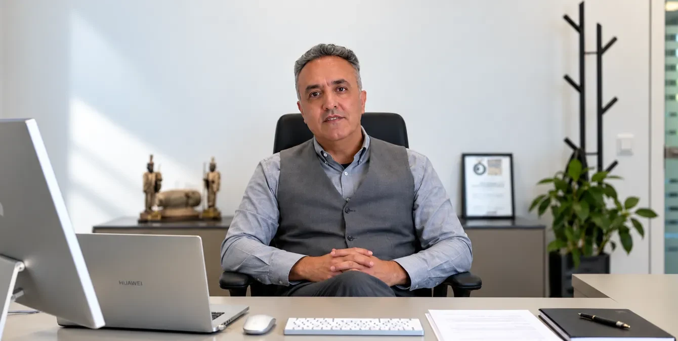 Shervin Rahimi, Gründer und CEO von Sigma Laser, in seinem Büro Shervin Rahimi, Gründer und CEO von Sigma Laser, in seinem Büro